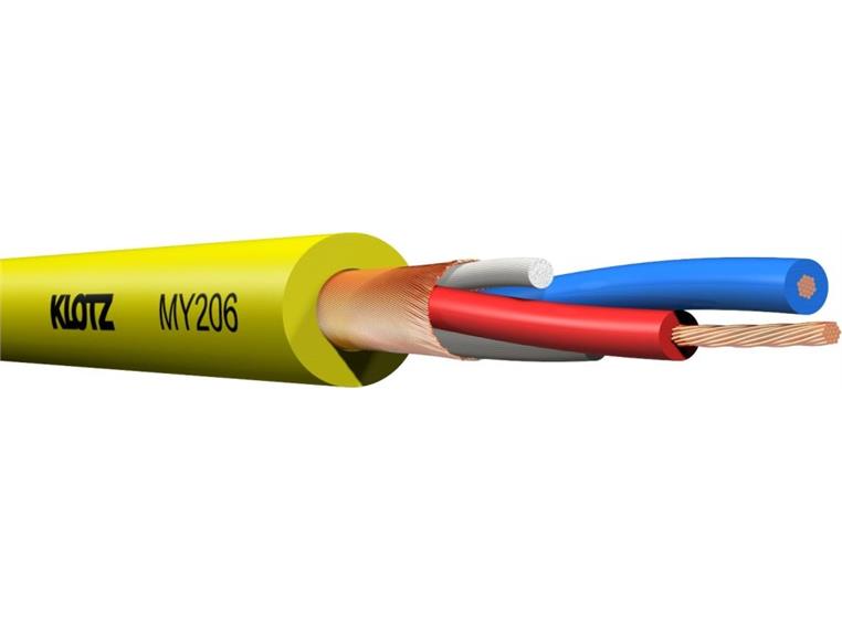 Klotz MY206GE Mikrofonkabel pro 2 x 0.22 mm2 PVC Yellow 500m