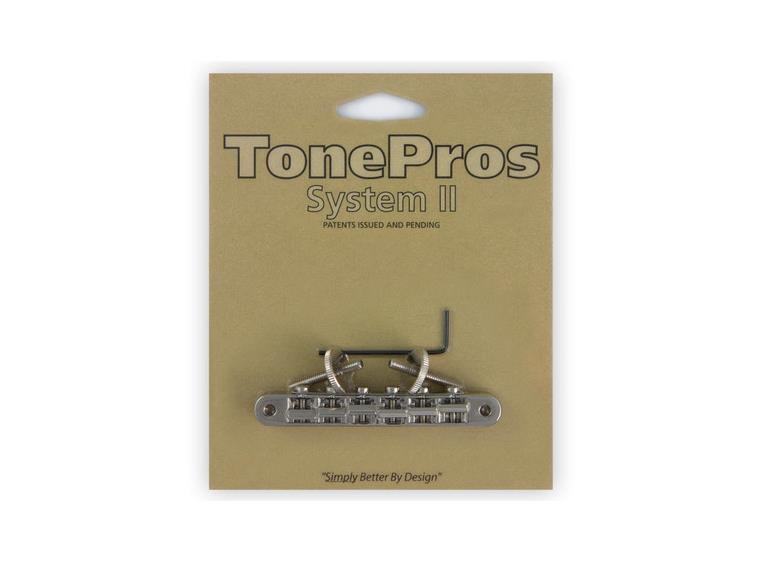 TonePros AVR2 N - Tune-O-Matic Bridge (Vintage ABR-1 Replacement) - Nickel