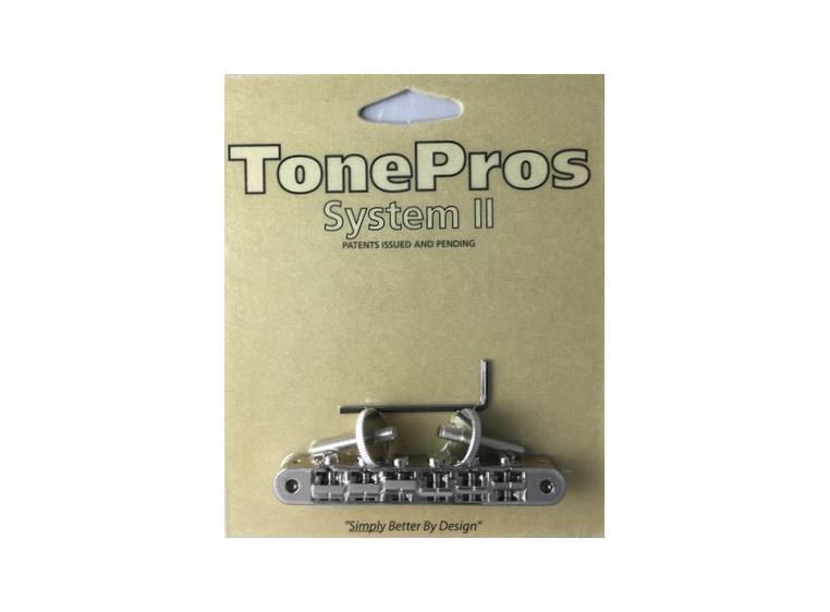 TonePros AVR2P N - Tune-O-Matic Bridge (Vintage ABR-1 Replacement) - Nickel