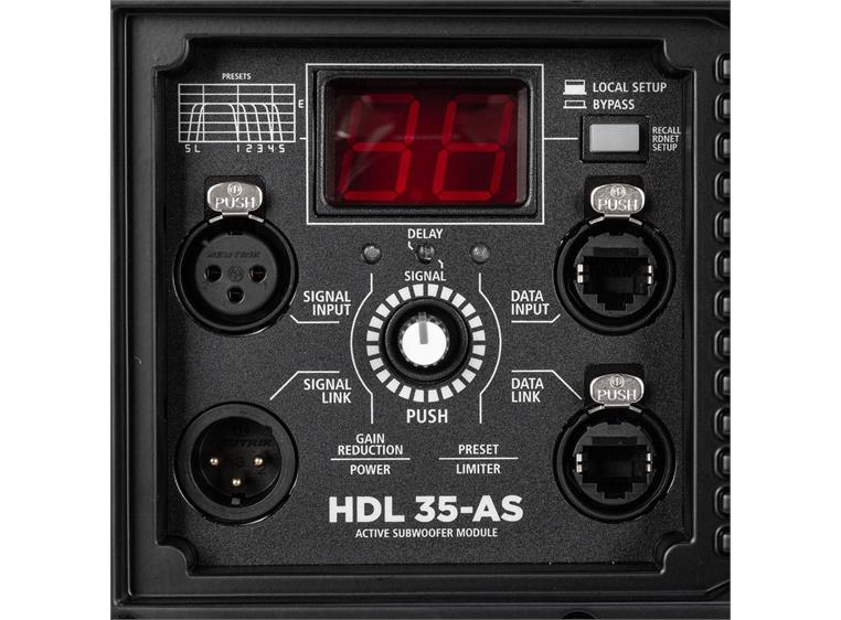 RCF HDL 35-AS W 90-240V Line Array Subwoofer, RDNet,15", 2200W, Hvit