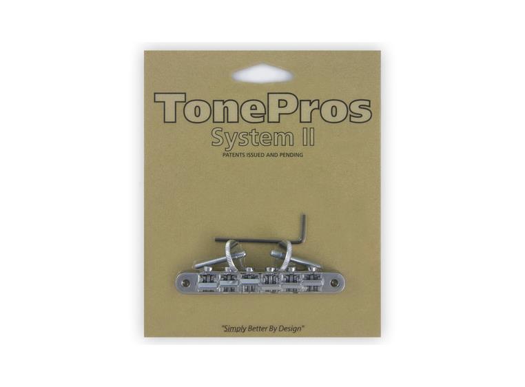 TonePros AVR2 C - Tune-O-Matic Bridge (Vintage ABR-1 Replacement) - Chrome