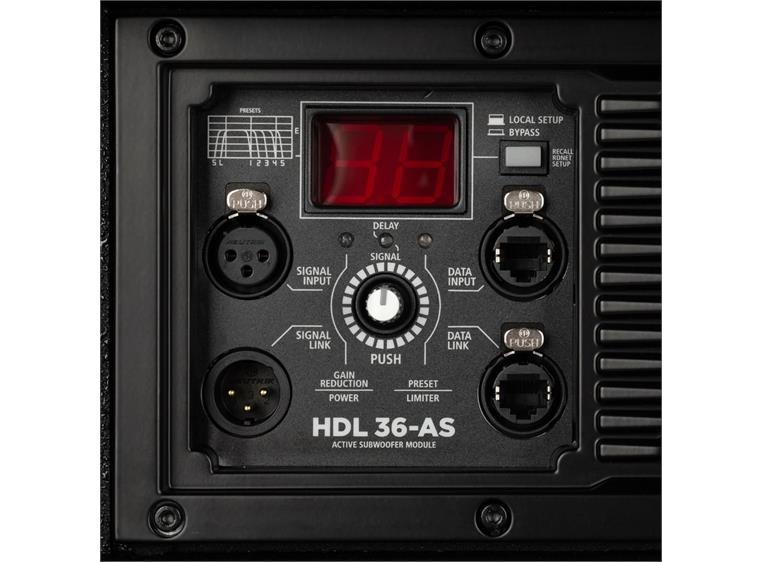 RCF HDL 36-AS 100-240V Aktiv Line Array Subwoofer, RDNet, 15", 3200W,