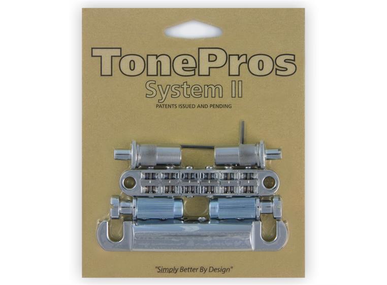 TonePros LPM02 C - Metric Tune-O-Matic Bridge and Tailpiece Set - Chrome