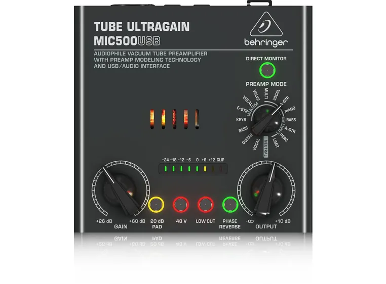 Behringer MIC500USB Tube Ultragain Preamplifier 