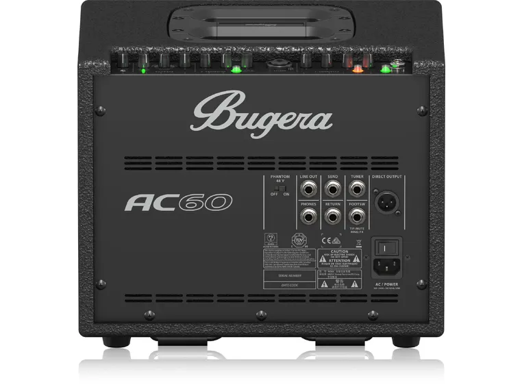 Bugera AC60 2-Channel Acoustic Amplifier 60W, Turbosound speaker, Klark Teknik FX 