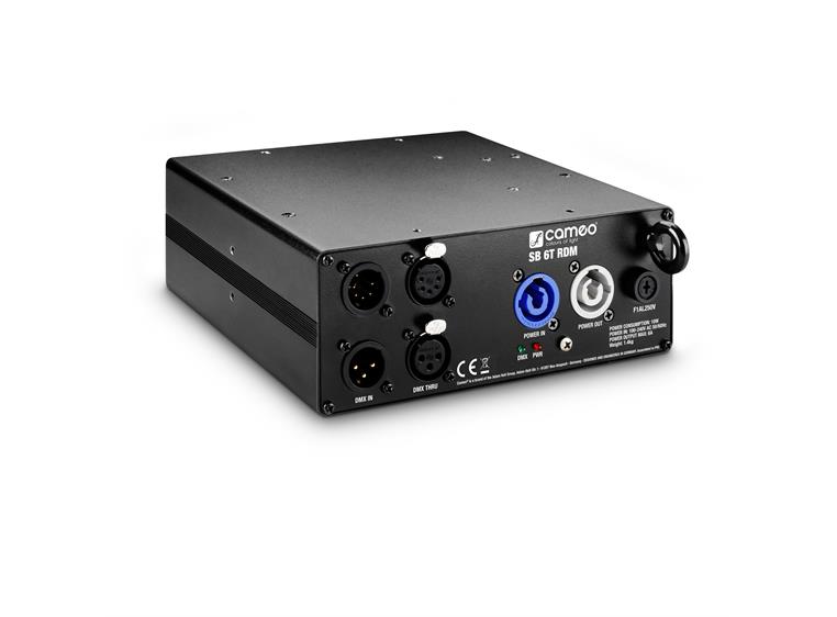 Cameo SB 6T RDM 6-Output DMX/RDM Splitter/Booster with 3 and 5-Pin Connec