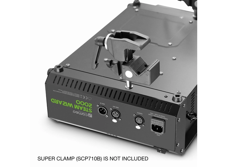 Cameo STEAM WIZARD 2000 Fog machine with RGBA LEDs for coloured fog effects 