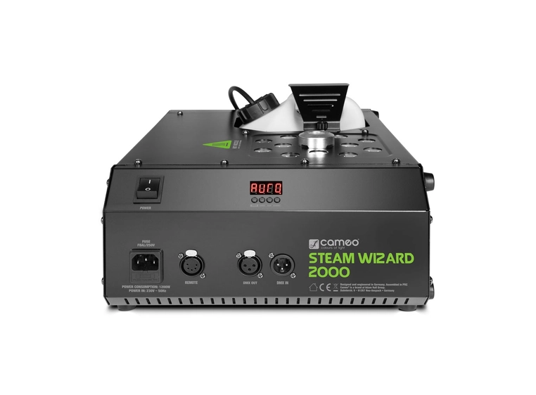Cameo STEAM WIZARD 2000 Fog machine with RGBA LEDs for coloured fog effects 