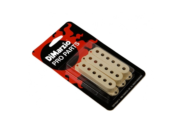 DIMARZIO DM2000AW Vintage Strat Pickup Cover Aged White 3-pakning 