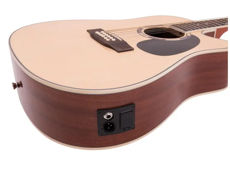 DIMAVERY DR-612 Western guitar 12-string, nature 
