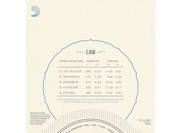 D'Addario EJ60 