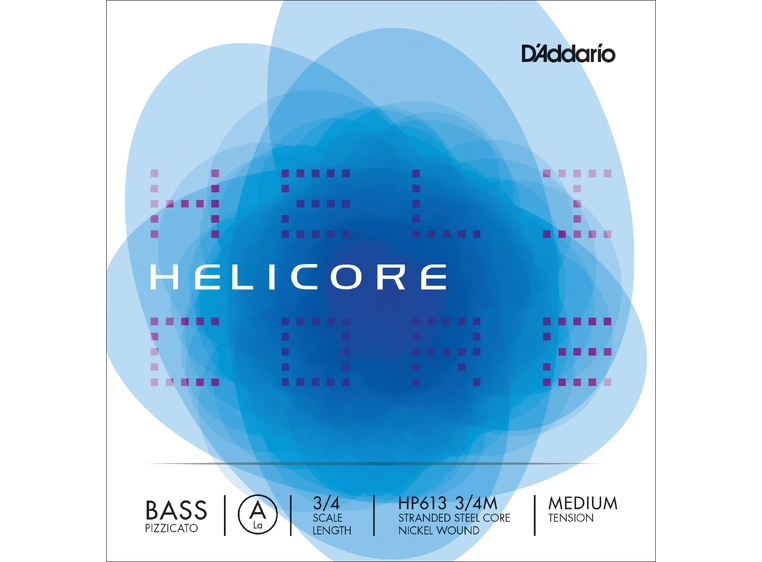 D'Addario HP613 3/4M Bass String Helicore Pizzicato A-nickel 3/4 67.0 