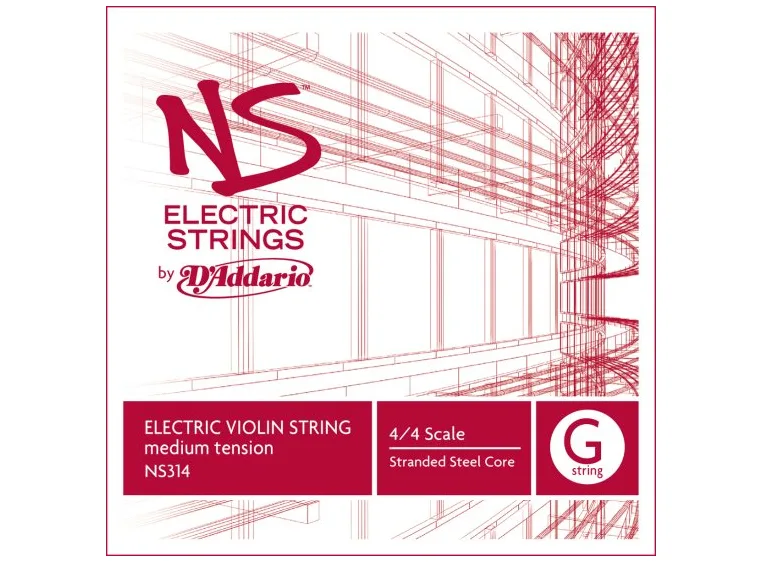 D'Addario NS314 Electric Violin String NS Electric G 10.2 