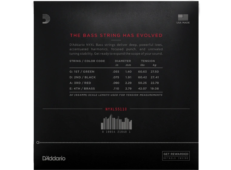 D'Addario NYXL55110 (055-110) 