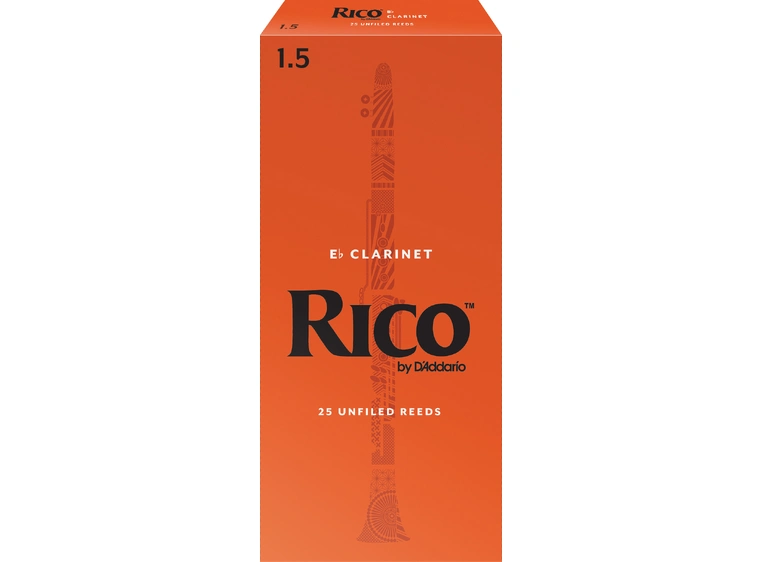 D'Addario RBA2515 Klarinett Flis Rico Eb Clarinet 1.5 25 Pack 