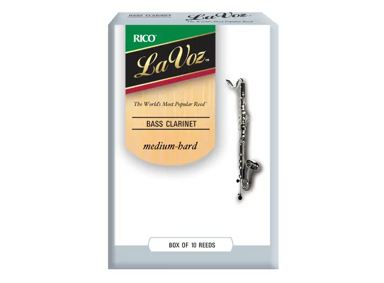 D'Addario REC10MH La Voz Bass Clarinet MediumHard 10 Pack 