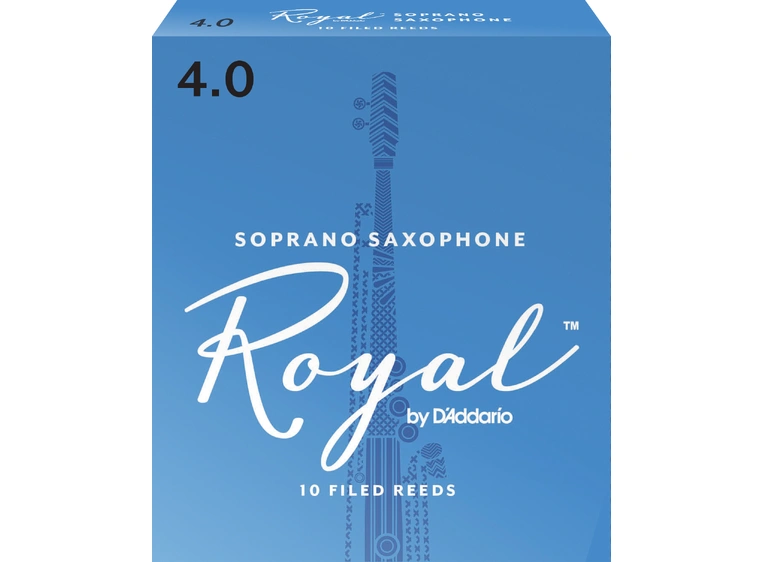 D'Addario RIB1040 Sopransaksofon Flis Rico Royal Soprano Saxophone 4.0 10 Pack 