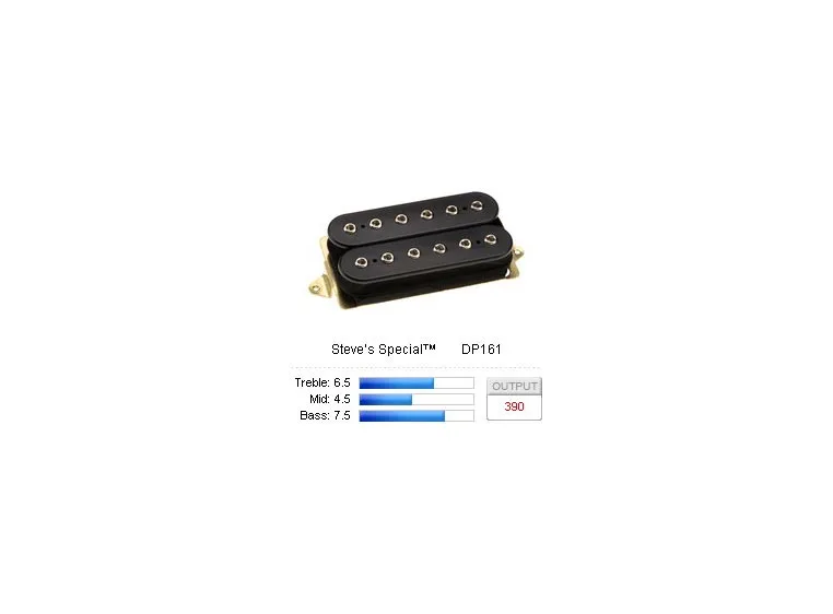 DiMarzio DP161FBK Pickup Humbucker Steves Special F-Spaced Black 
