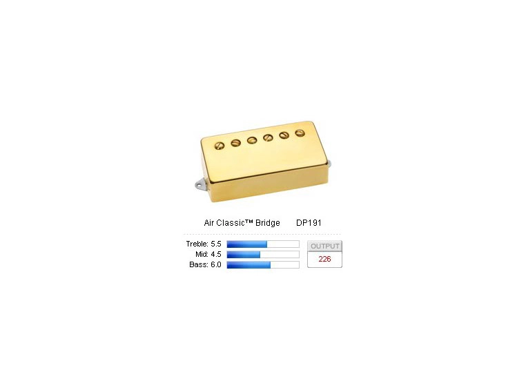 DiMarzio DP191G Pickup Humbucker Air Classic/Bridge Gold 