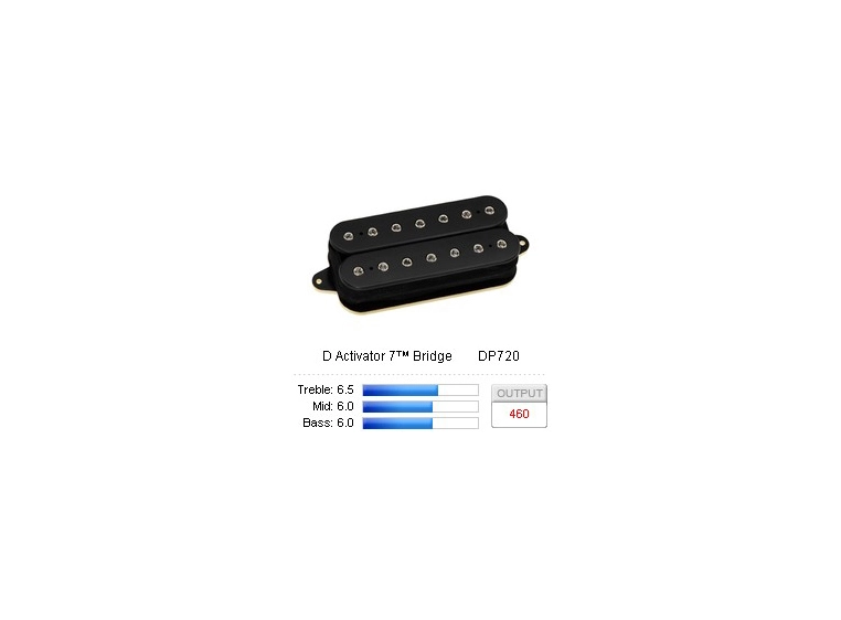 DiMarzio DP720BK Pickup Humbucker Activator-7/Bridge Black 