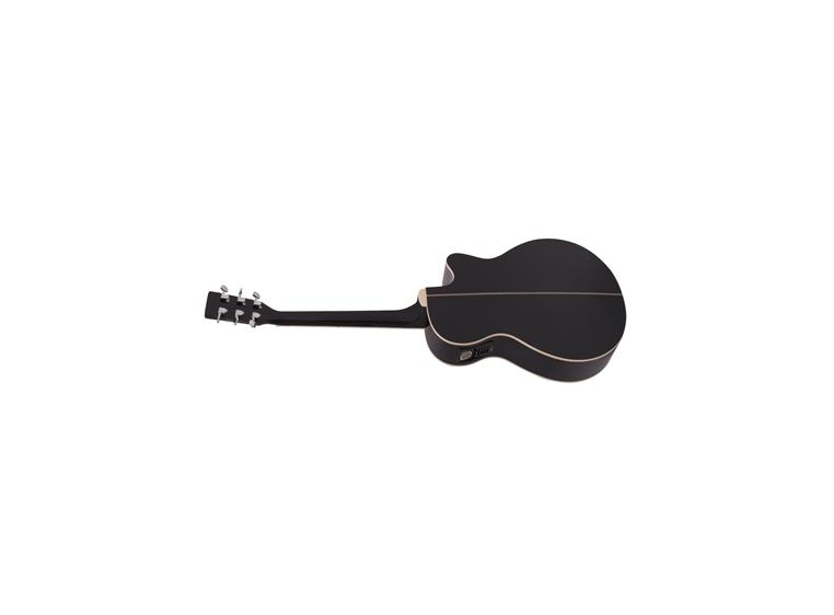 Dimavery AW-400 Westerngitar LH, black Lefthand