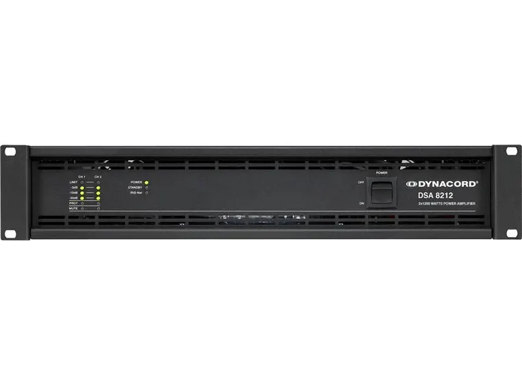 Dynacord DSA-8212 Forsterker 2x1200W 4ohm 2U installasjon 