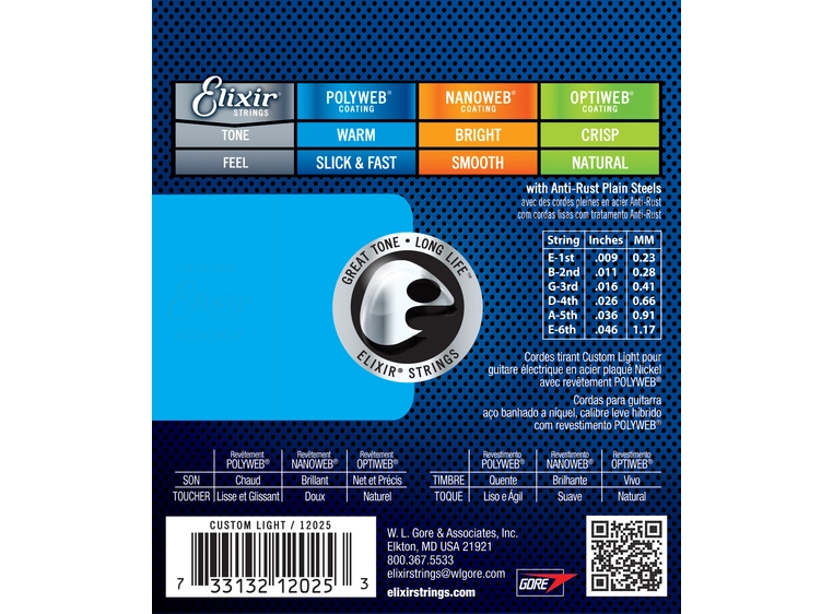 Elixir Polyweb Electric Steel Nickel (009-046) 12025 