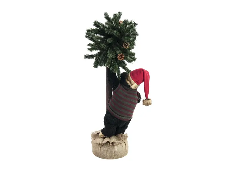 Europalms Julebjørn med juletre 105cm 