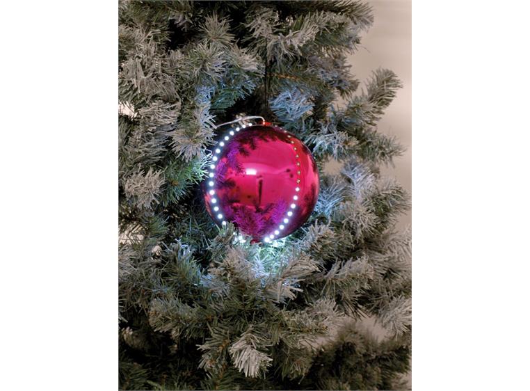 Europalms LED Snowball 15cm, pink