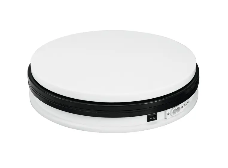Europalms Rotary Plate 25cm up to 25kg white 