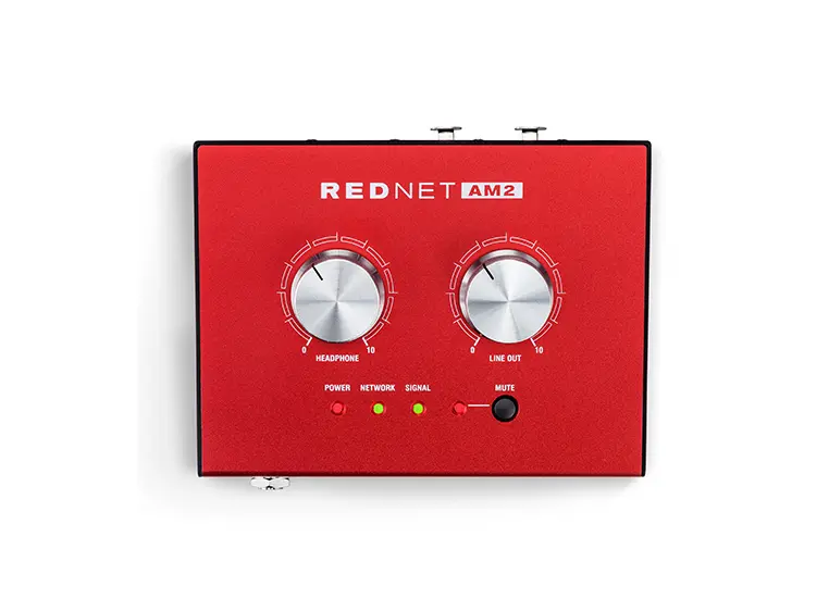 Focusrite RedNet AM2 - Stereo hodetlf og linje ut, PoE 
