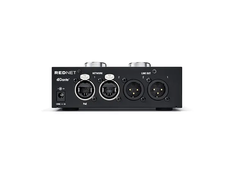 Focusrite RedNet AM2 - Stereo hodetlf og linje ut, PoE 