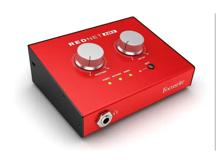 Focusrite RedNet AM2 - Stereo hodetlf og linje ut, PoE 