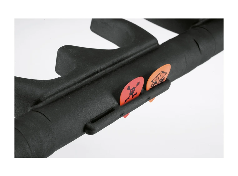 K&M 17515 Five guitar stand Guardian 5 black holds 5 guitars securely 