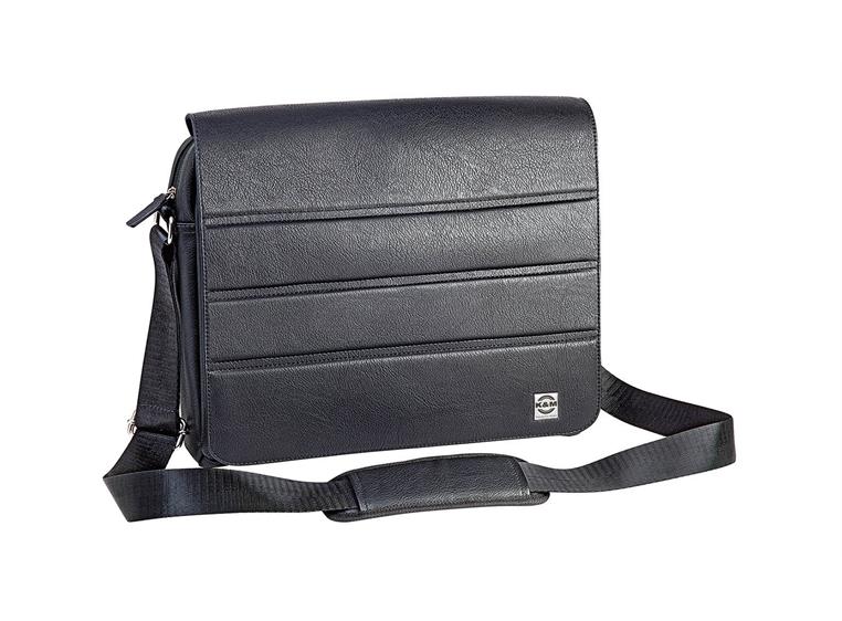 K&M 19705 Shoulder bag, Black for sheet music and tablets