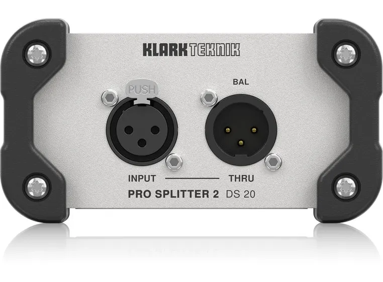 Klark Teknik DS-20 PRO SPLITTER 2 Passive 1-In / 2-Out Signal Splitter 