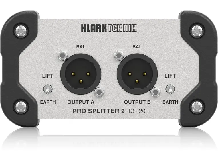 Klark Teknik DS-20 PRO SPLITTER 2 Passive 1-In / 2-Out Signal Splitter 