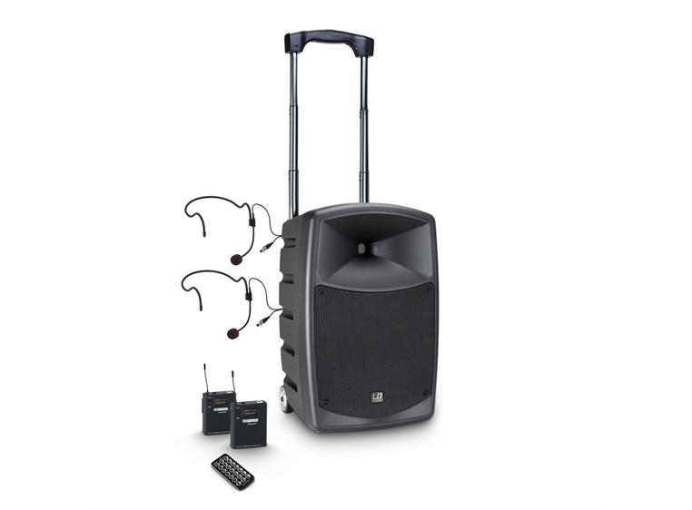 LD Systems ROADBUDDY 10 BPH 2 B5 Bluetooth Speaker with Mixer, 2 Bodypack