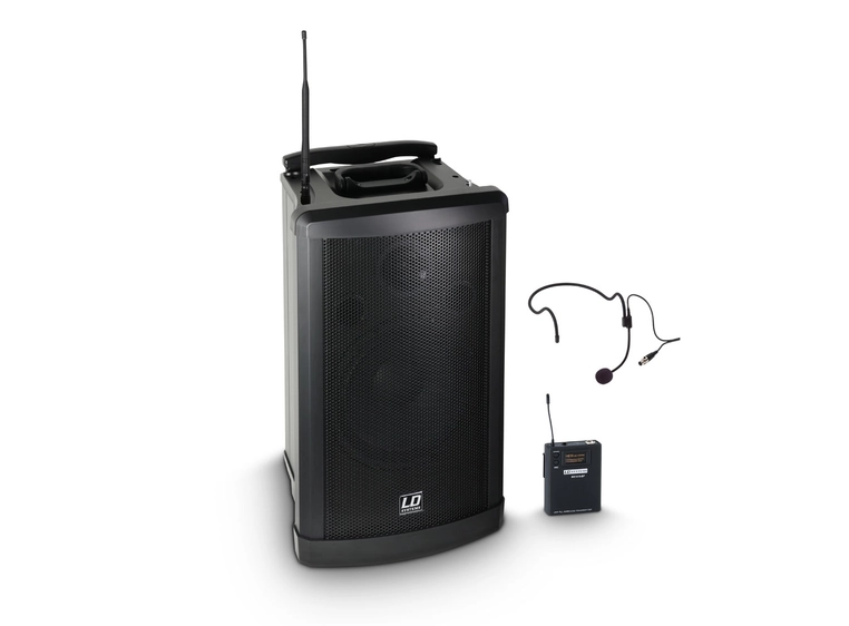 LD Systems Roadman 102 HS B 5 Portable PA Speaker with Headset 