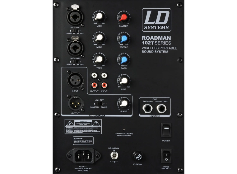 LD Systems Roadman 102 HS B 5 Portable PA Speaker with Headset 