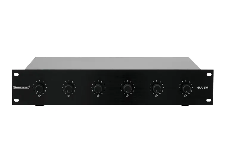 OMNITRONIC PA 6-Zone Mono Vol Contr 10W bk 