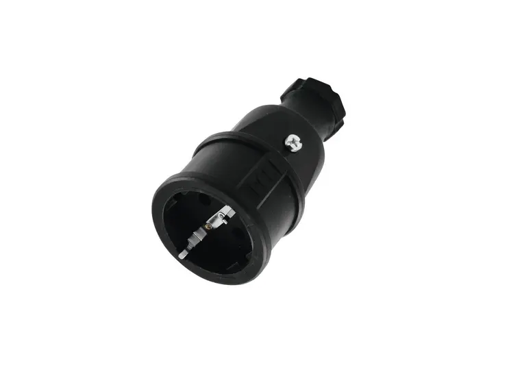 PC ELECTRIC Safety Connector Rubber Black 