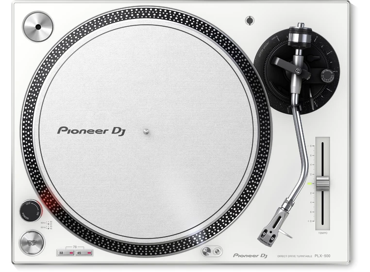 Pioneer PLX-500 Platespiller, Hvit High Torque Direct Drive Turntable 