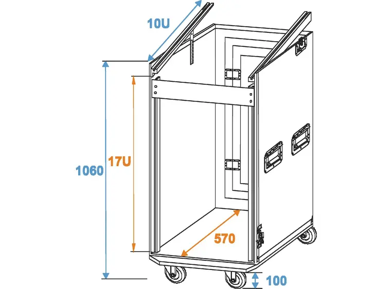 ROADINGER Special combo case Pro, 17U wheels 