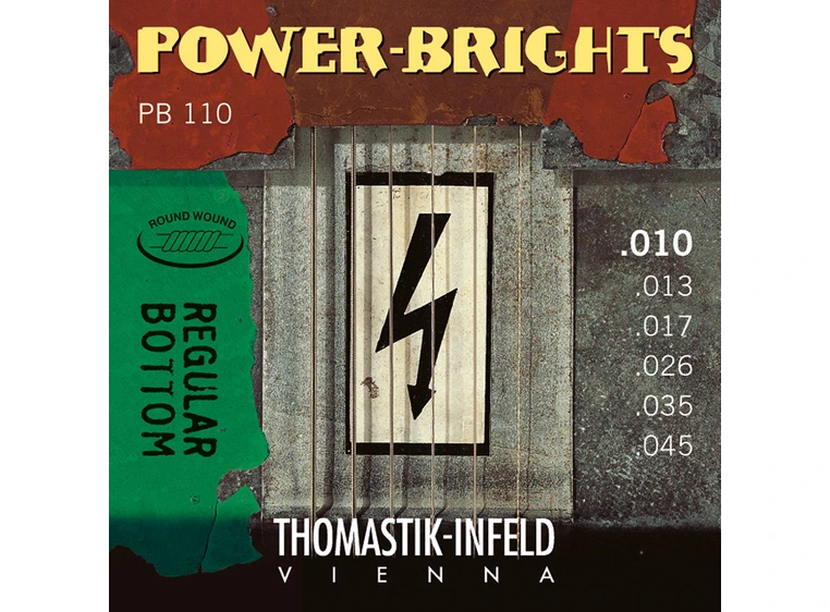 Thomastik PB110 For Electric Guitar (010-045) Power Brights Series Set 