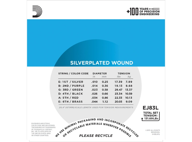 D'Addario EJ83L (010-044) 
