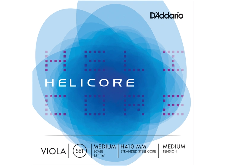D'Addario H410MM Viola Strings Helicore Set coiled (4-string) 