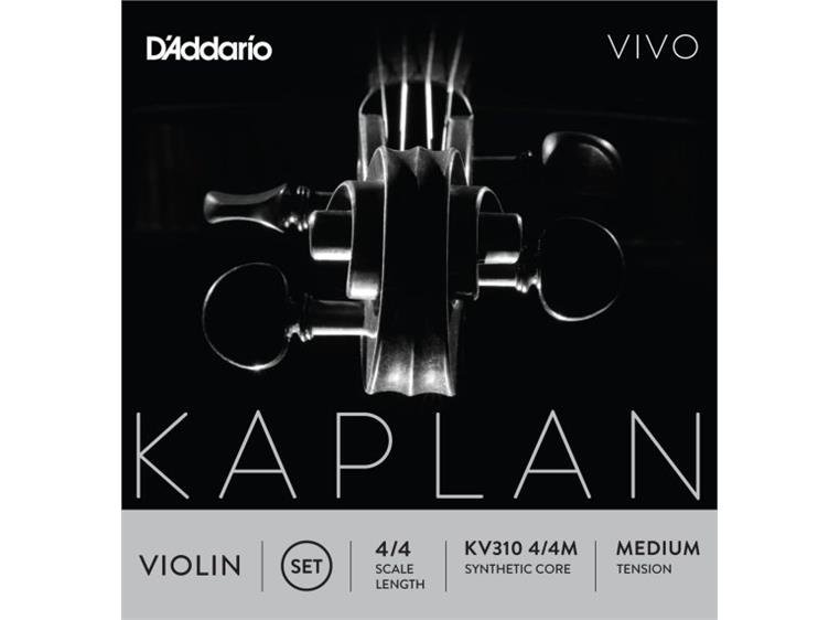 D'Addario KV310 4/4M Violin Strings Kaplan Vivo Set 4/4 Medium Tension