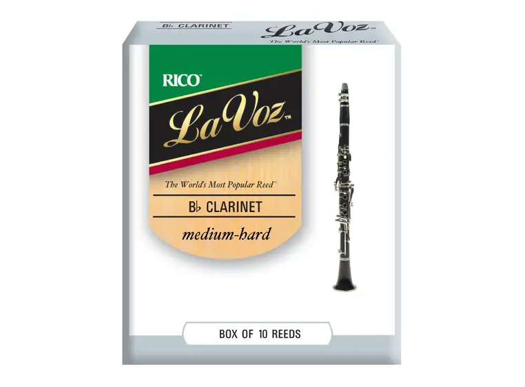D'Addario RCC10MH Klarinett Flis La Voz Bb Clarinet Medium-Hard 10 Pack 
