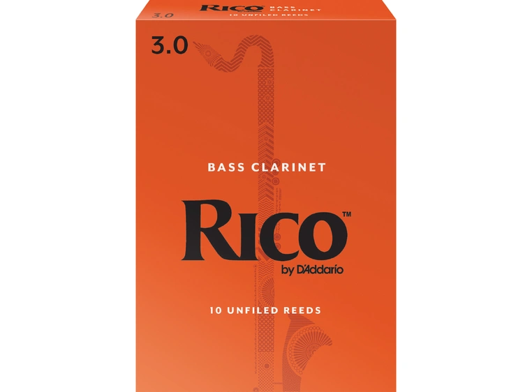 D'Addario REA1030 Klarinett Flis Rico Bass Clarinet 3.0 10 Pack 